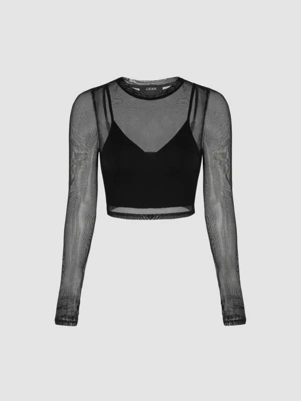 Sheer Long Sleeve Top & Tank Top sold by Cider