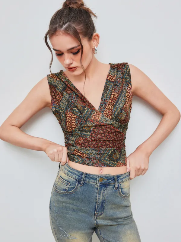 V-neck Aztec Tank Top  sold by Cider