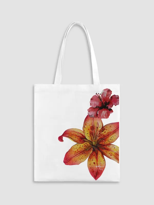 FLORAL CANVAS BAG sold by Cider