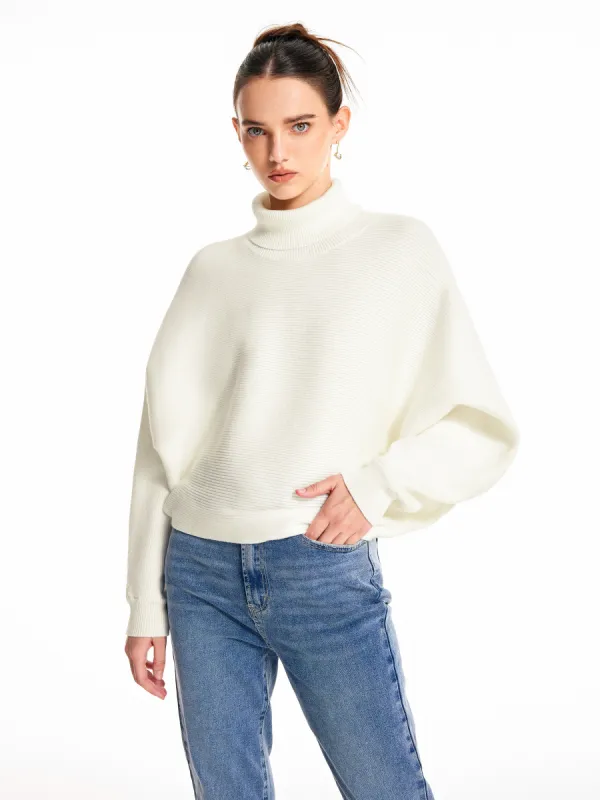 Solid Turtleneck Sweater sold by Cider