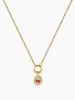 18 GOLD PLATED COPPER FAUX PEARL RHINESTONE DECOR STRAWBERRY NECKLACE sold by Cider