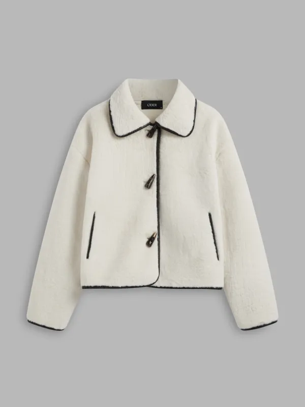 Flannel Collared Duffle Jacket sold by Cider