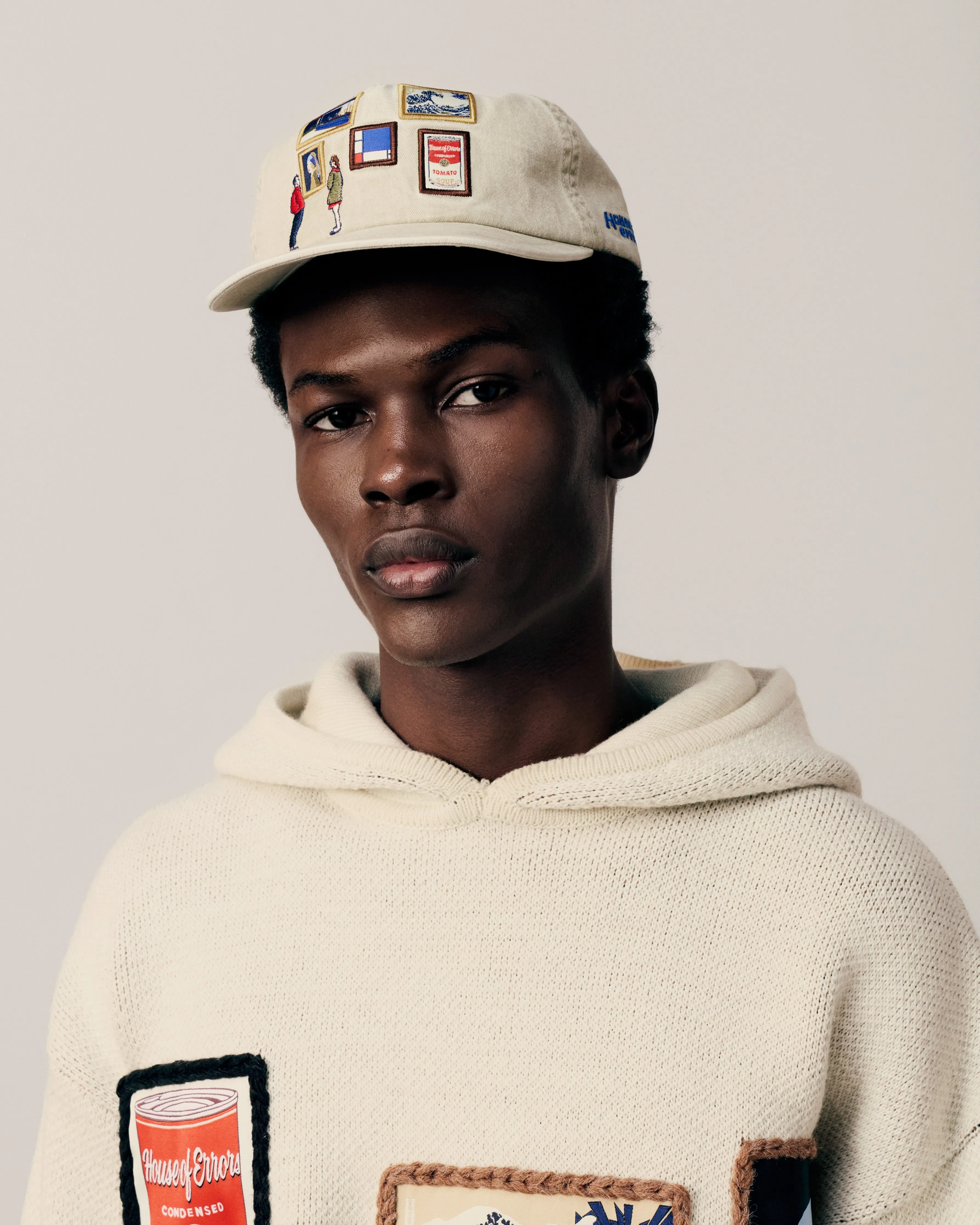 GALLERY CAP IN CREAM sold by House of Errors product image thumbnail 2