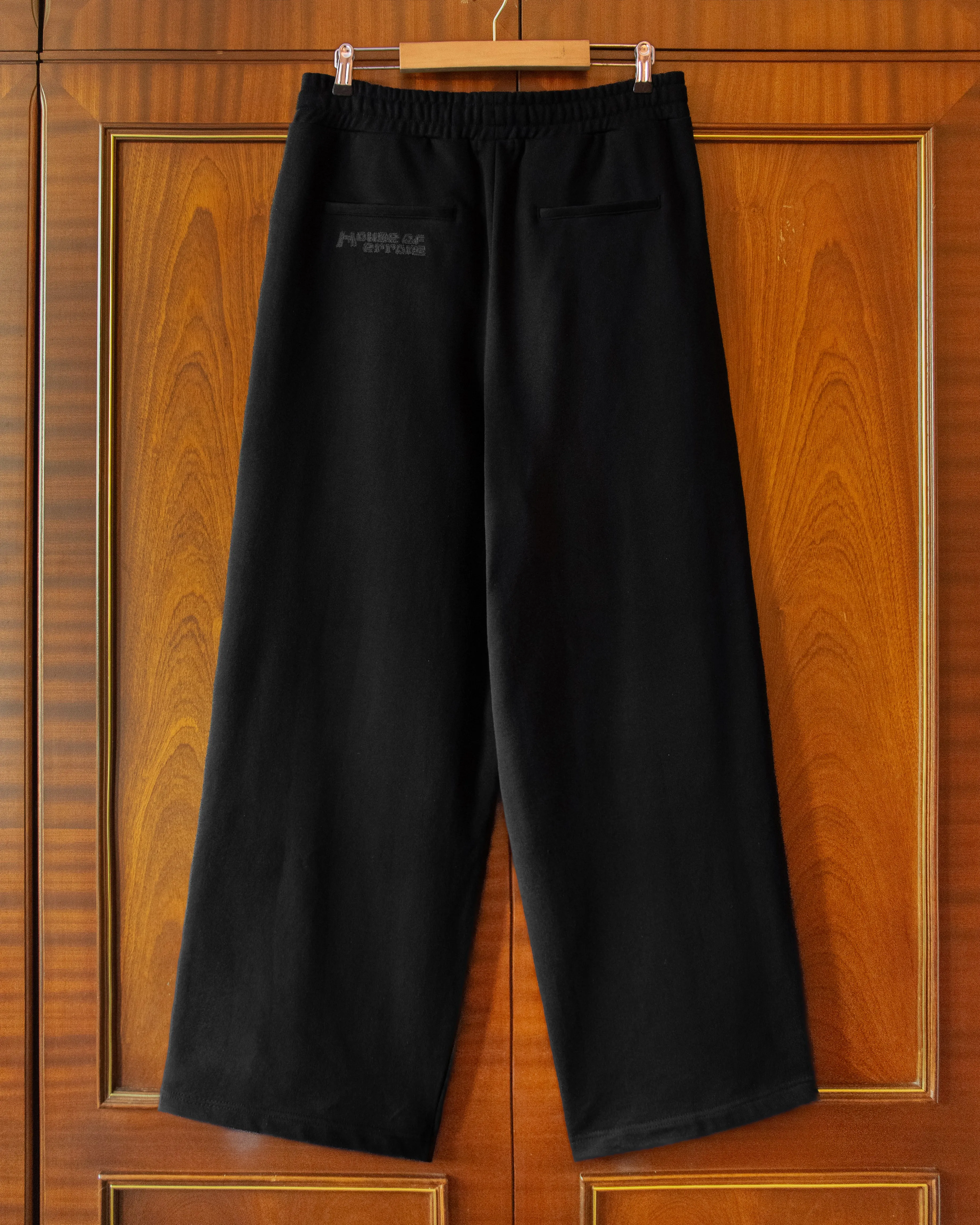 PLEATED JOGGERS IN BLACK sold by House of Errors product image thumbnail 2