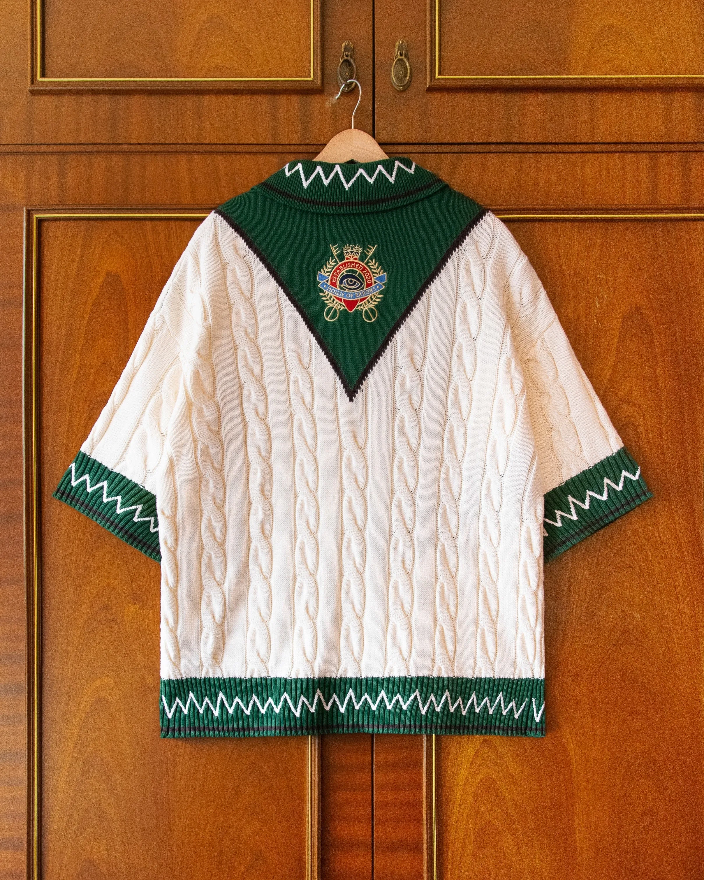 COTTON CABLE KNIT POLO sold by House of Errors product image thumbnail 3