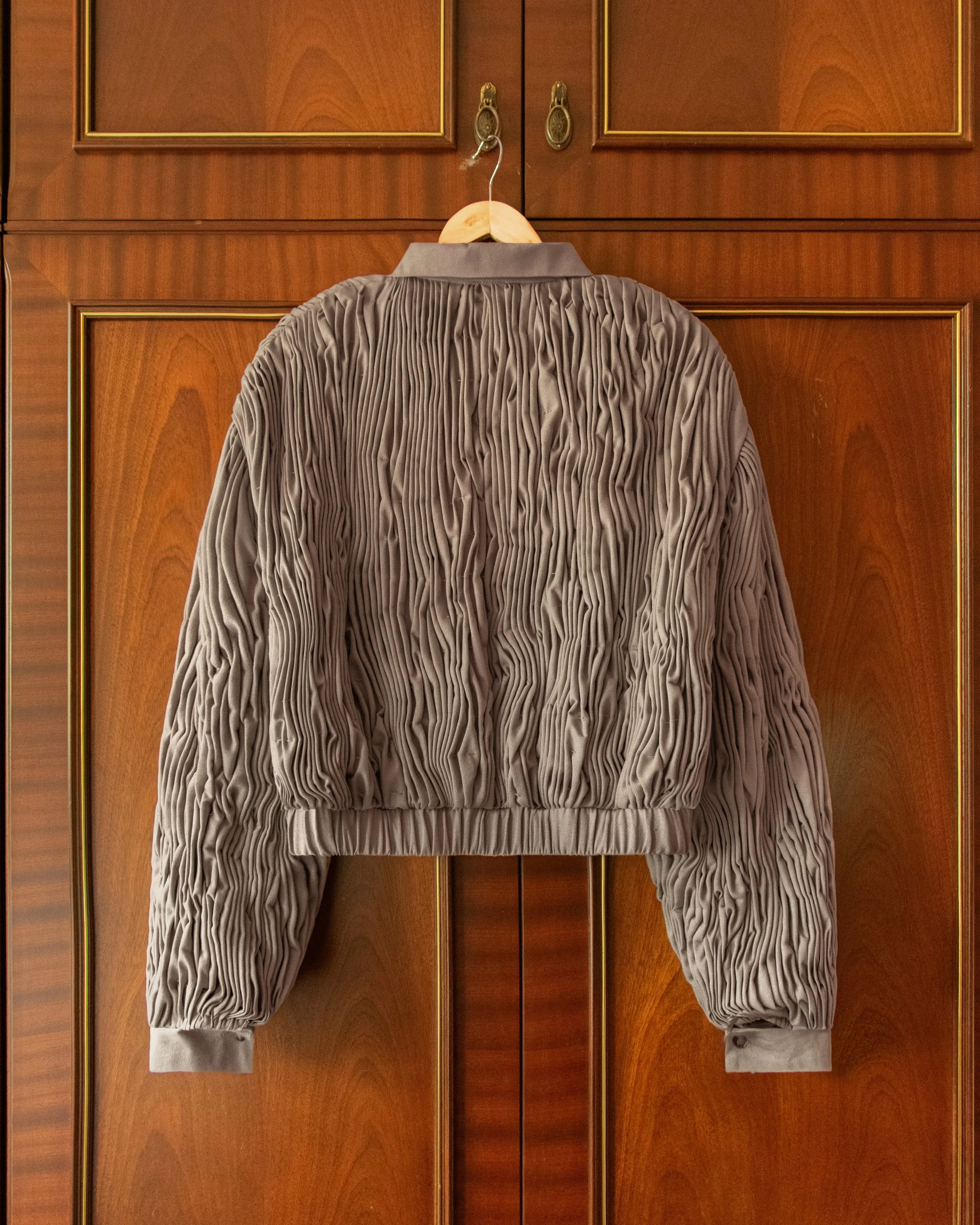 RUFFLED WOOL BOMBER sold by House of Errors product image thumbnail 3