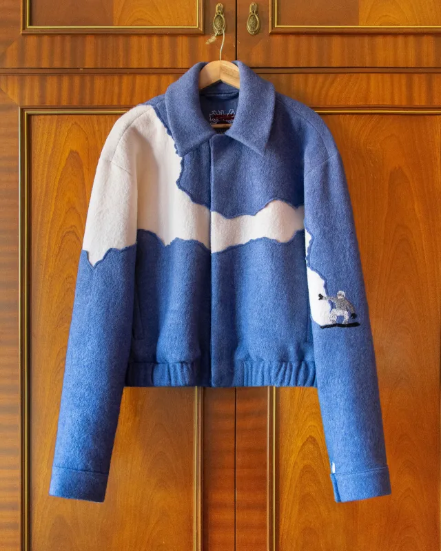 WOOL 'PLANCHE A NEIGE' BOMBER made by House of Errors