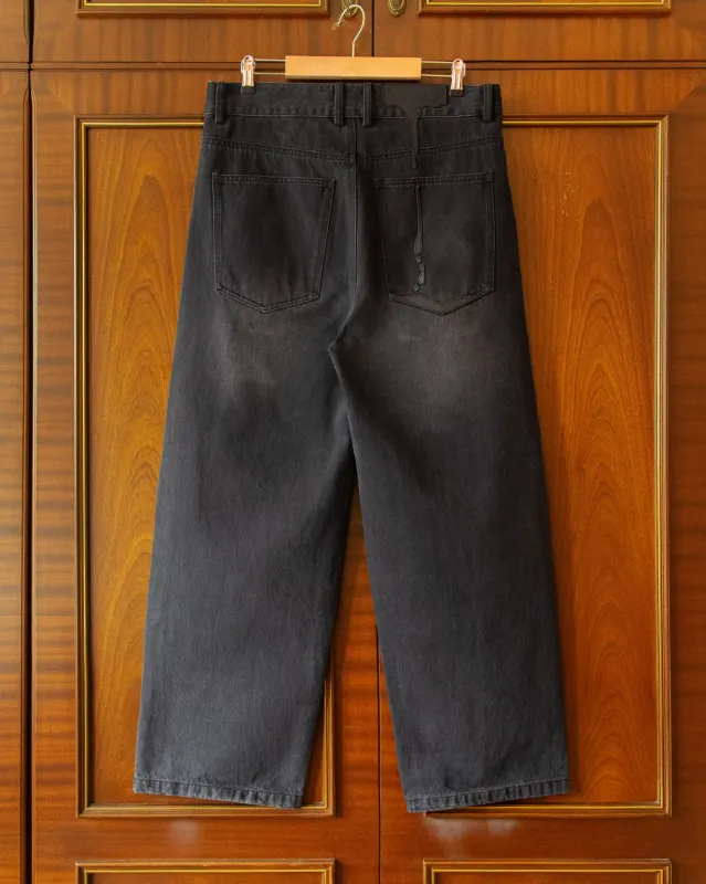 MELTING PATCH JEANS - VINTAGE BLACK made by House of Errors