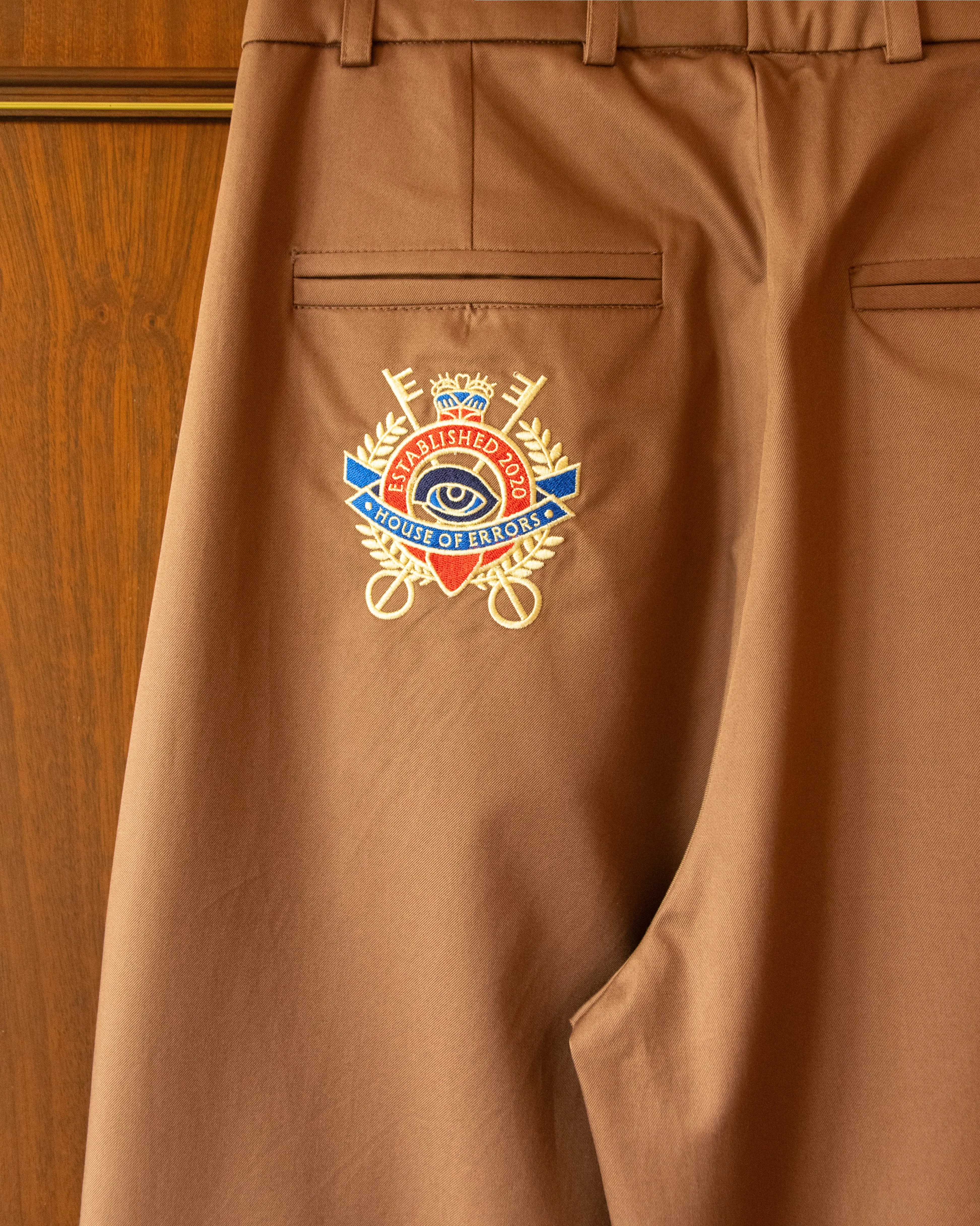 CROWN TROUSERS IN BROWN sold by House of Errors product image thumbnail 4