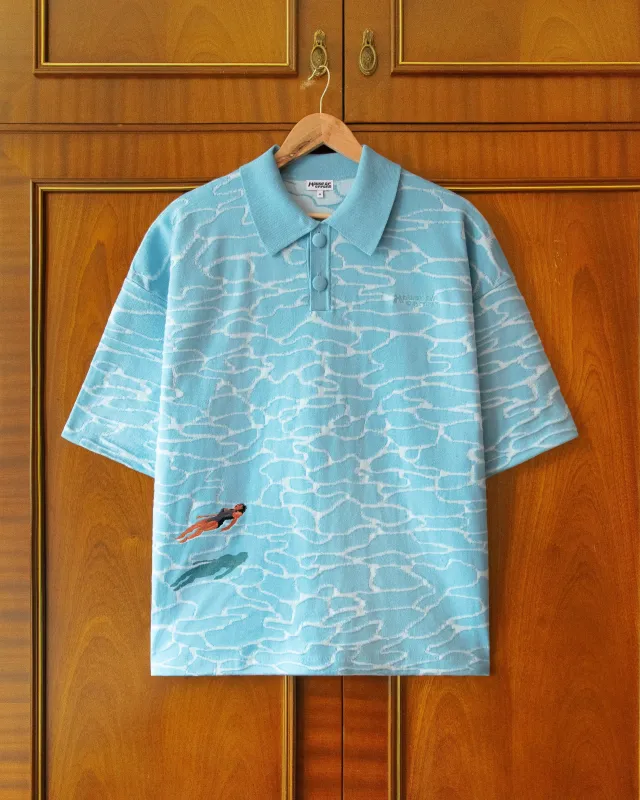KNITTED COTTON FLOATING POLO made by House of Errors