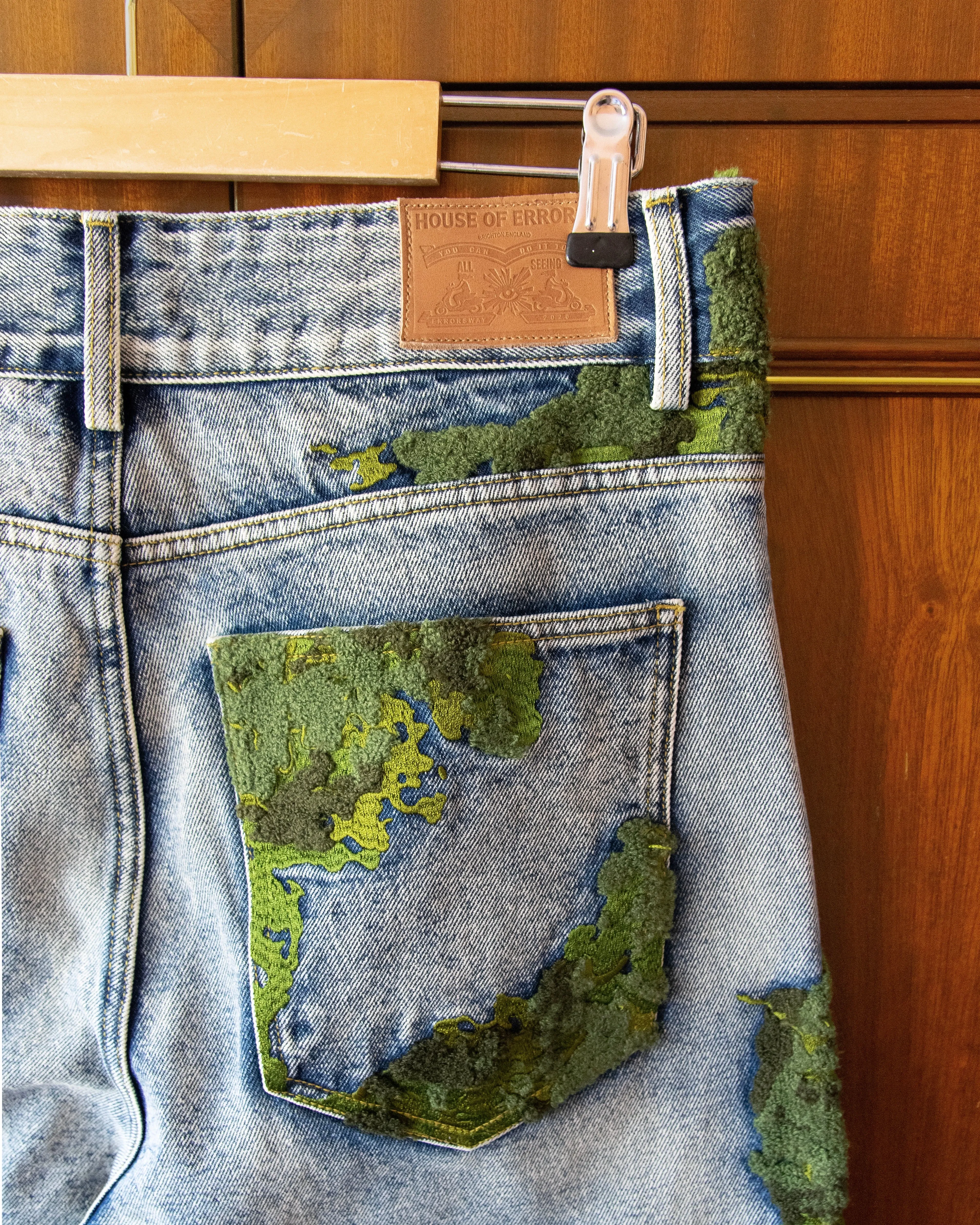 EMBROIDERED MOSS JEANS sold by House of Errors product image thumbnail 3