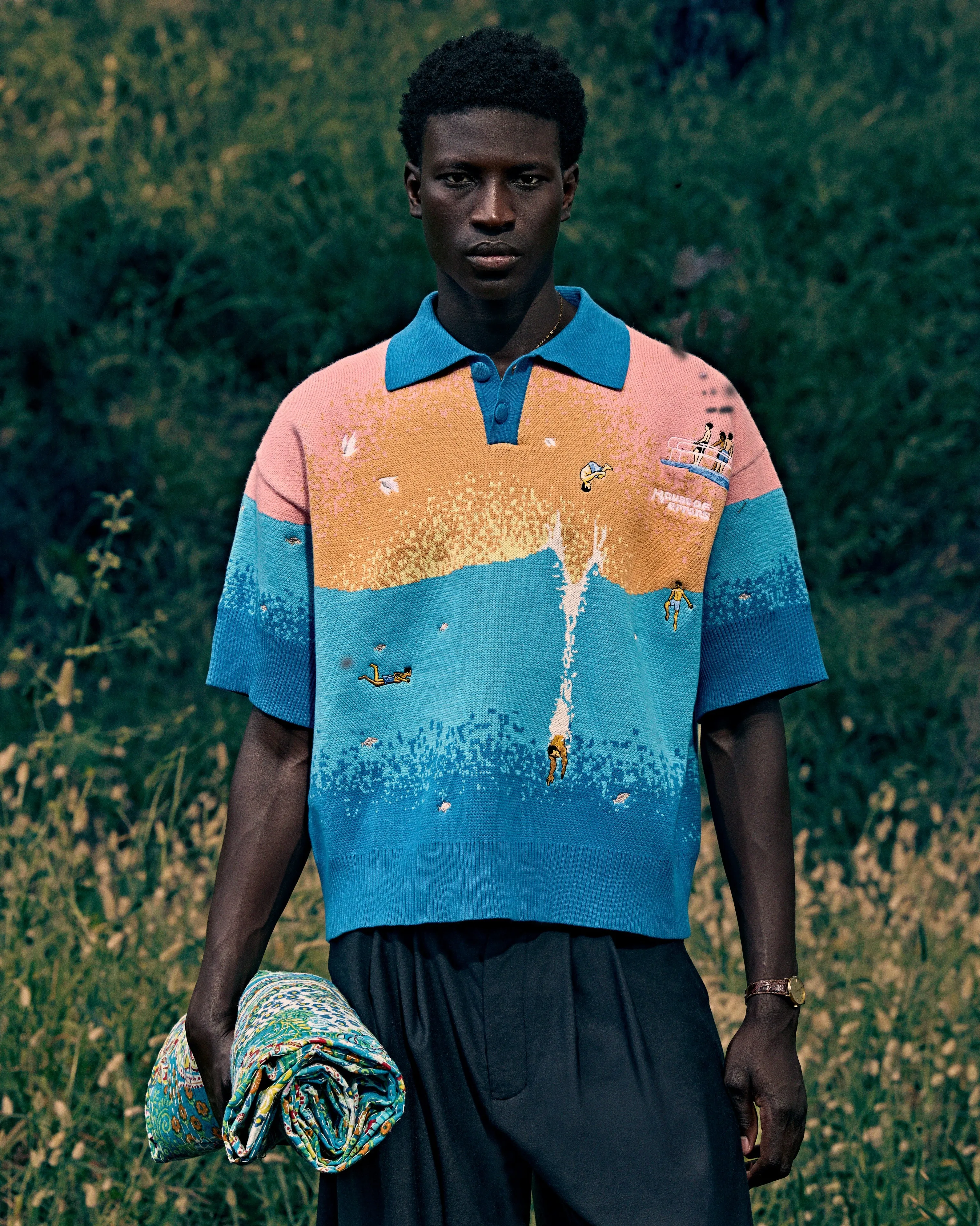 COTTON SUNSET LAKE POLO sold by House of Errors product image thumbnail 5