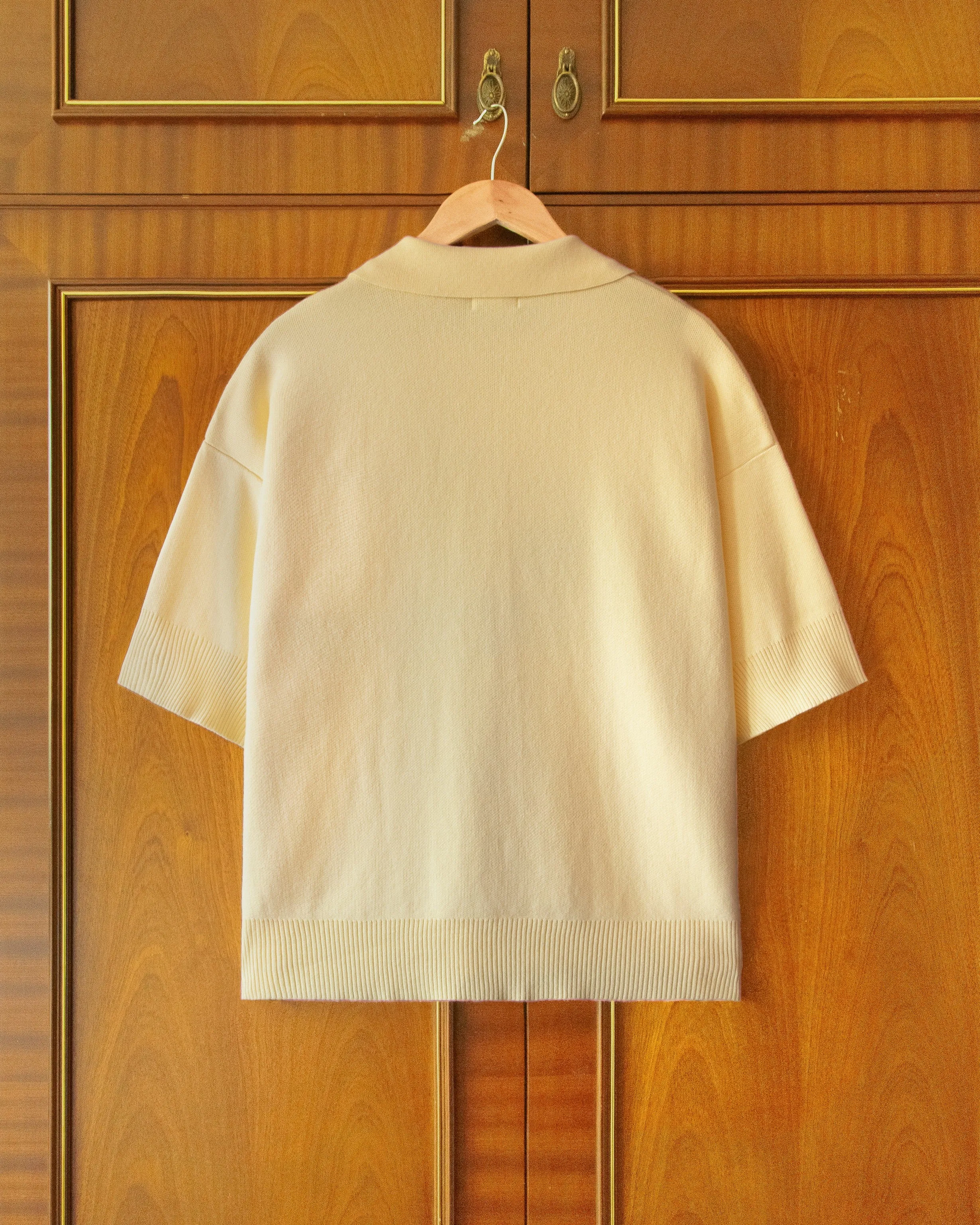 KNITTED WASHING LINE POLO IN YELLOW sold by House of Errors product image thumbnail 4