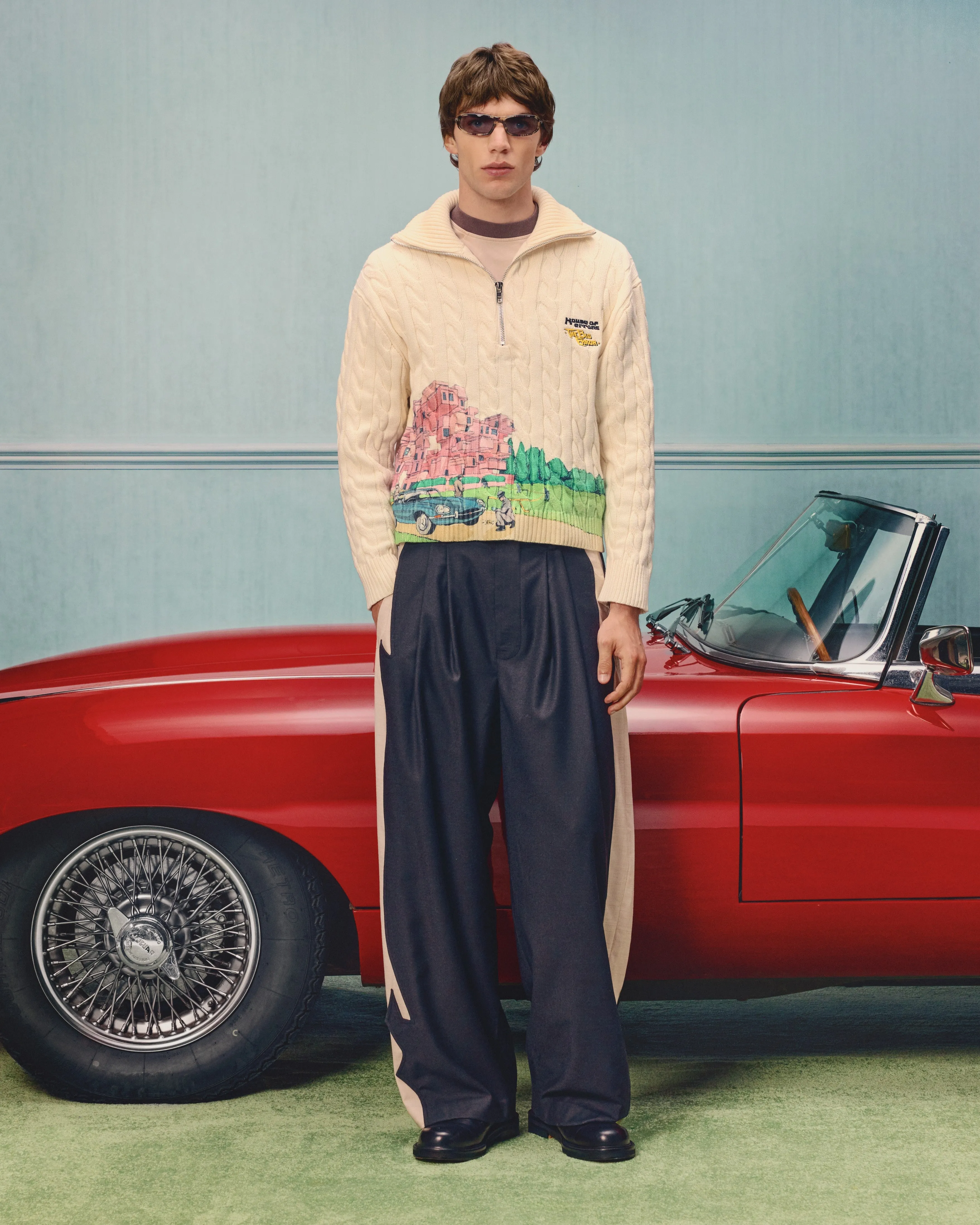 NOIR PANELLED WOOL TROUSERS sold by House of Errors product image thumbnail 2