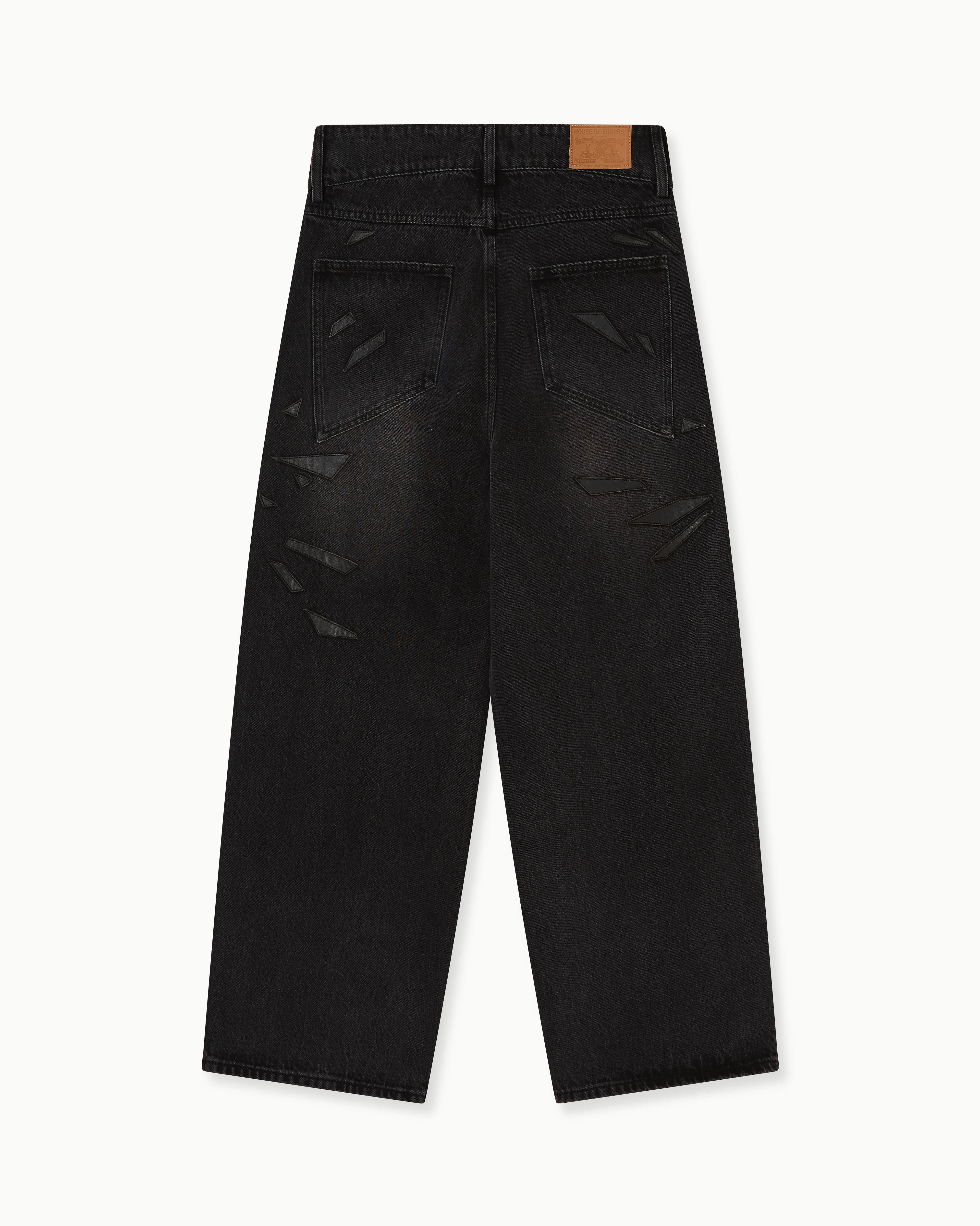 SMASHED LEATHER GLASS JEANS sold by House of Errors product image thumbnail 3