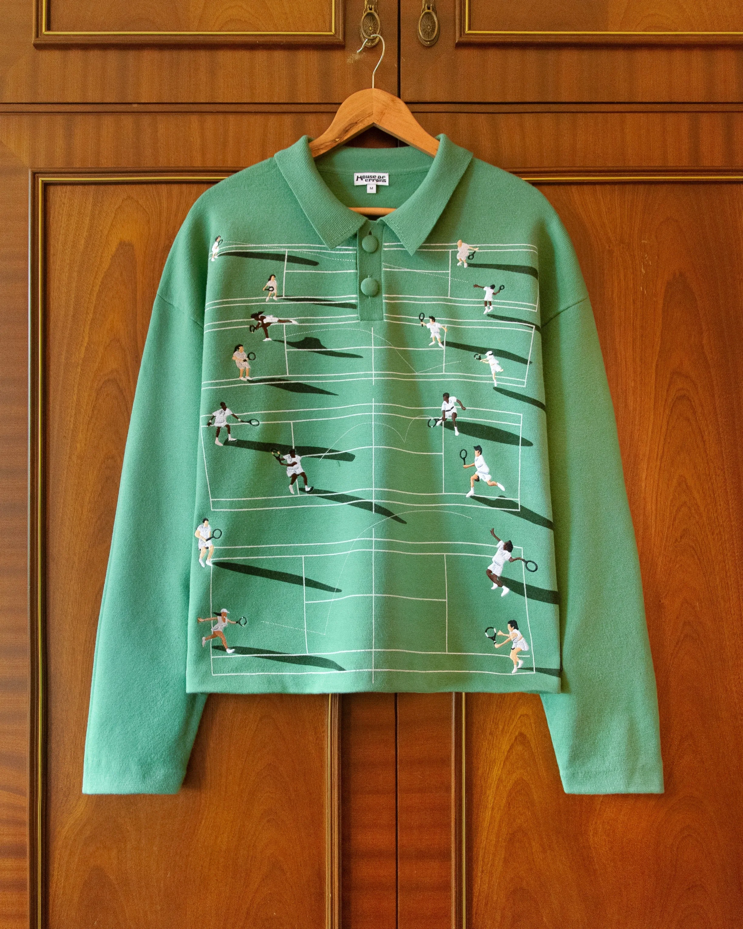 FINE KNIT TENNIS SWEATER - GRASS sold by House of Errors