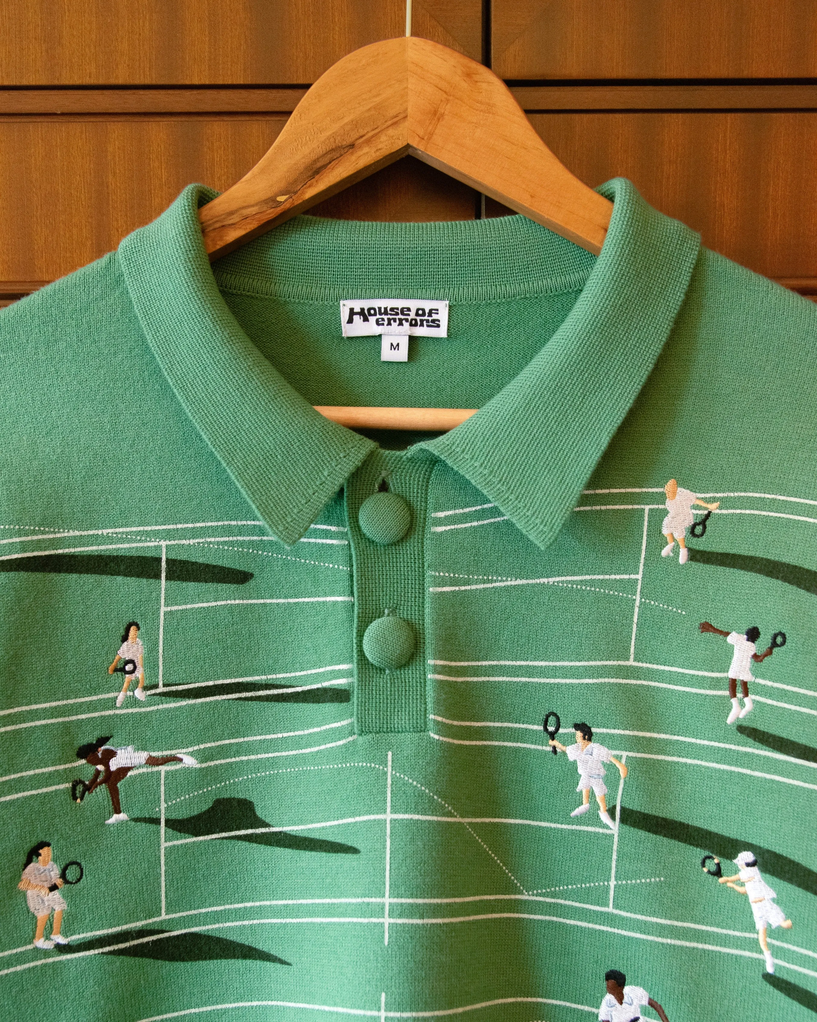 FINE KNIT TENNIS SWEATER - GRASS sold by House of Errors product image thumbnail 4