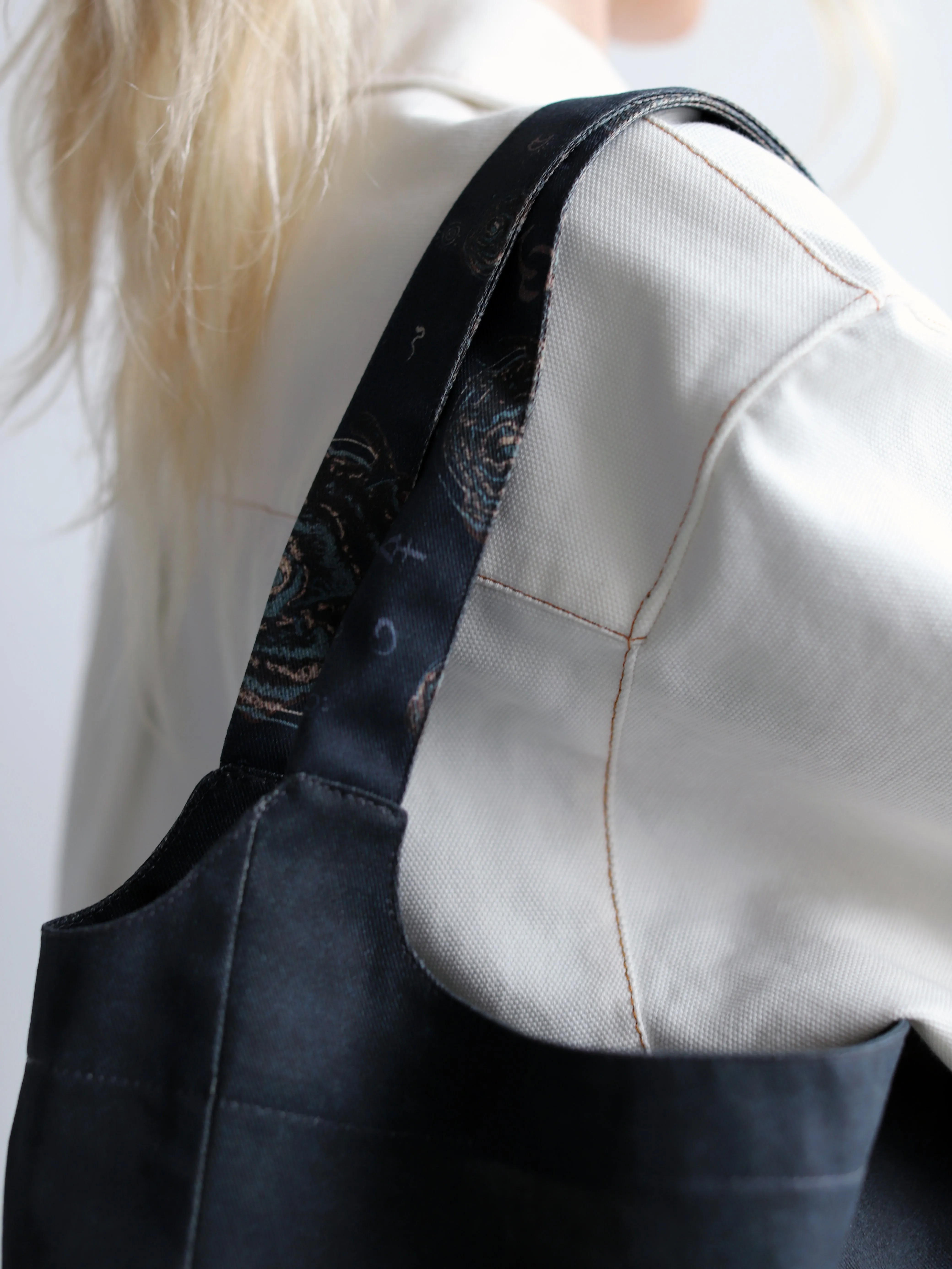 Enso Curved Tote Bag - Paisley sold by Blue Nude product image thumbnail 5