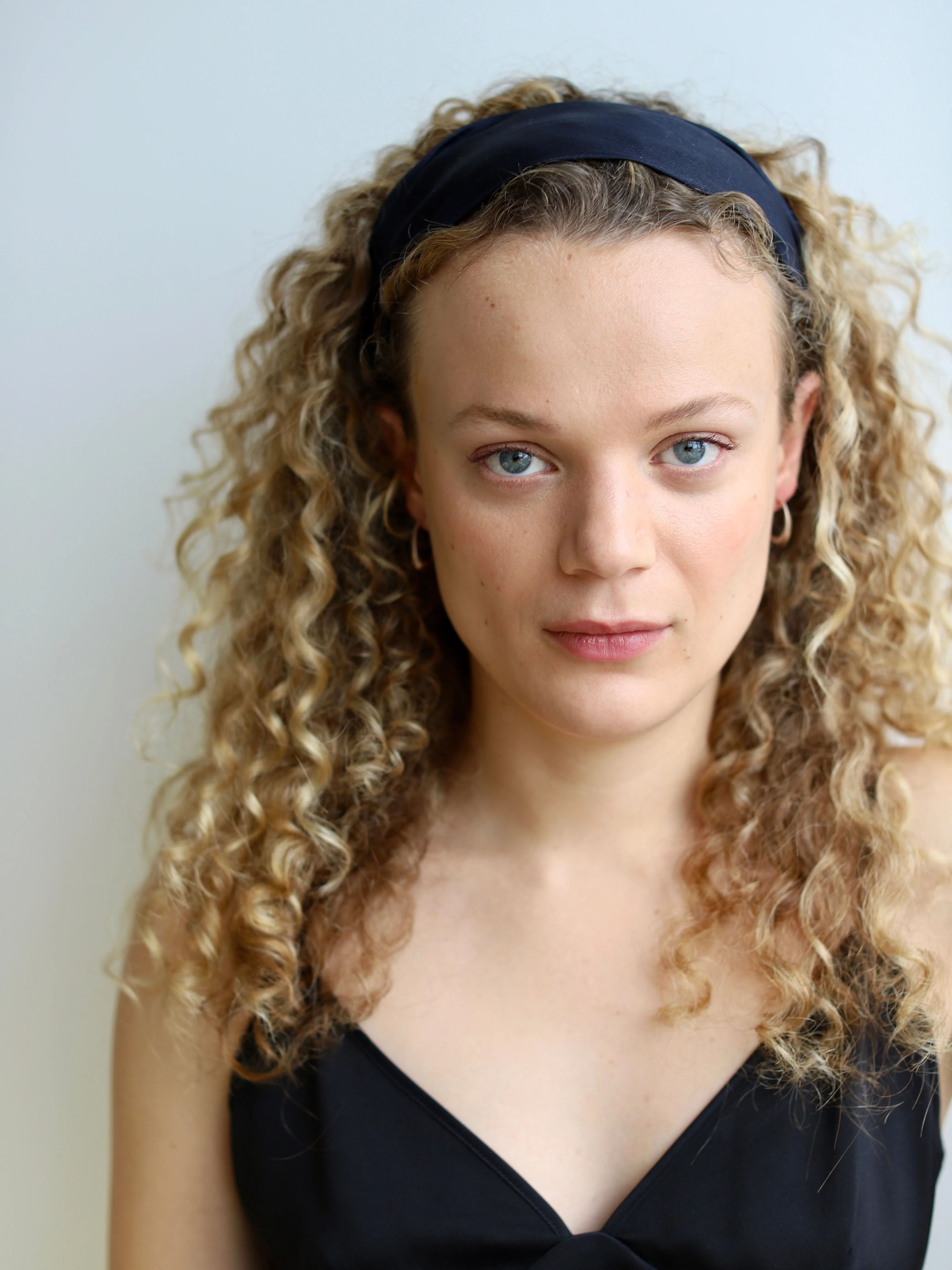 Solange Wide Headband in Ivory Silk sold by Blue Nude product image thumbnail 3