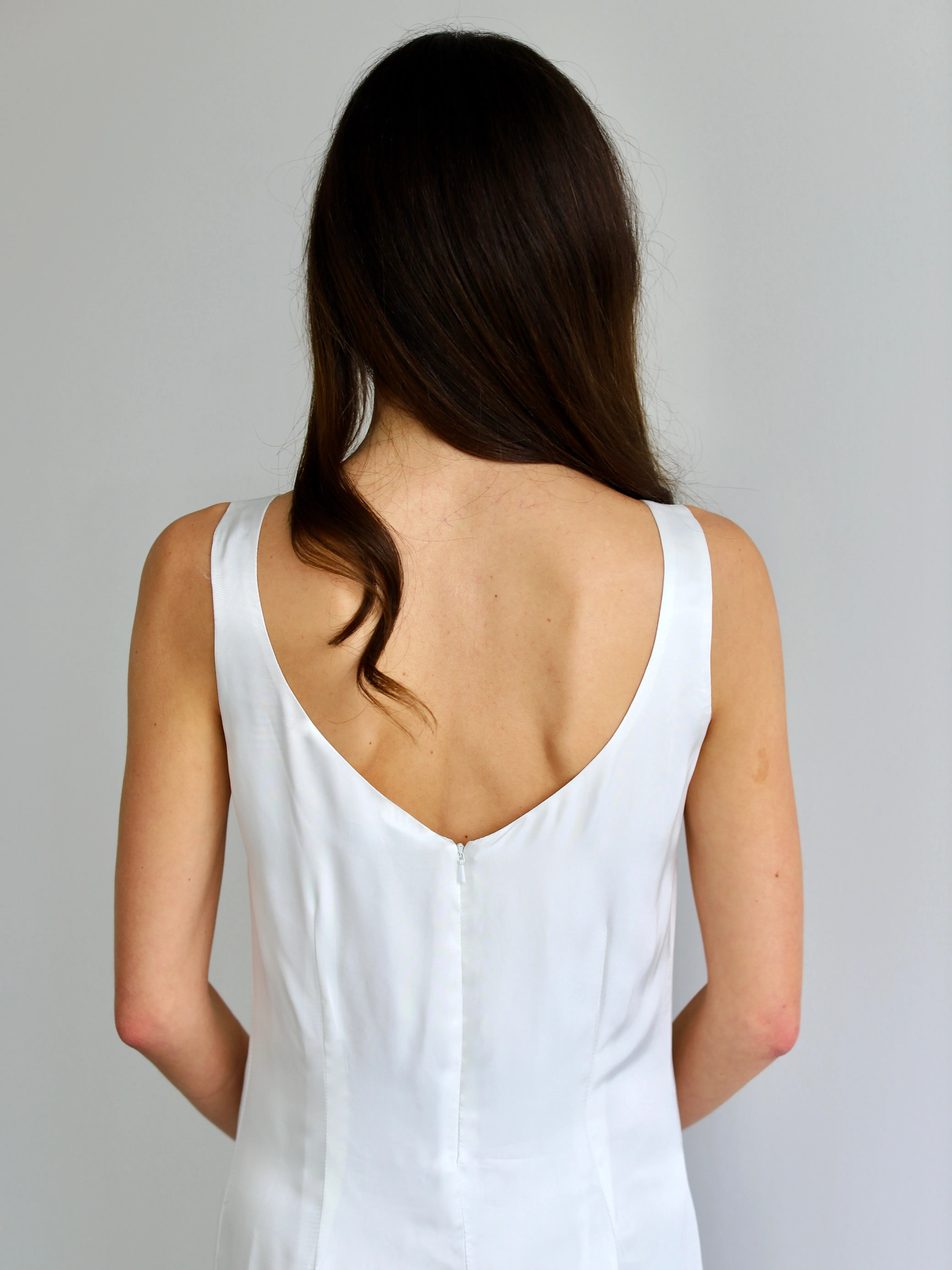 Jardin Scarf Mini Dress in Pearl sold by Blue Nude product image thumbnail 5