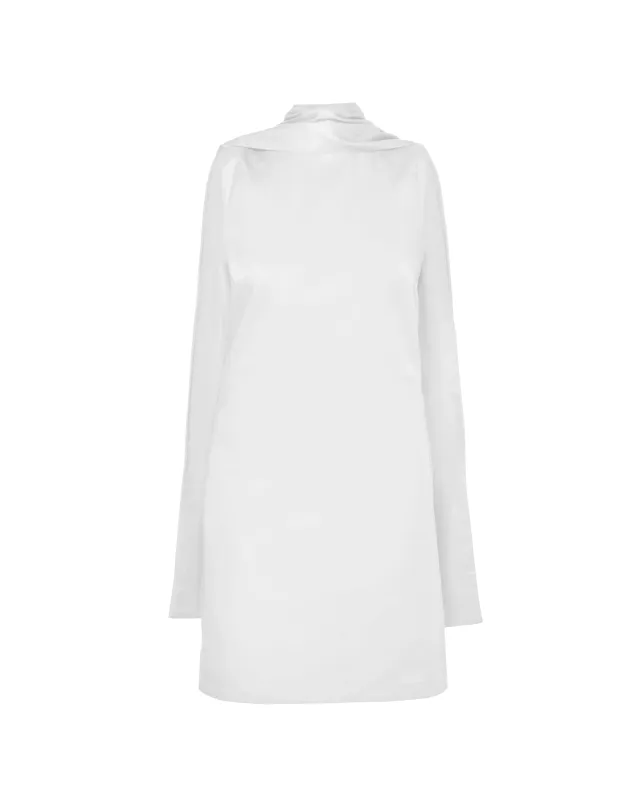 Jardin Scarf Mini Dress in Pearl sold by Blue Nude