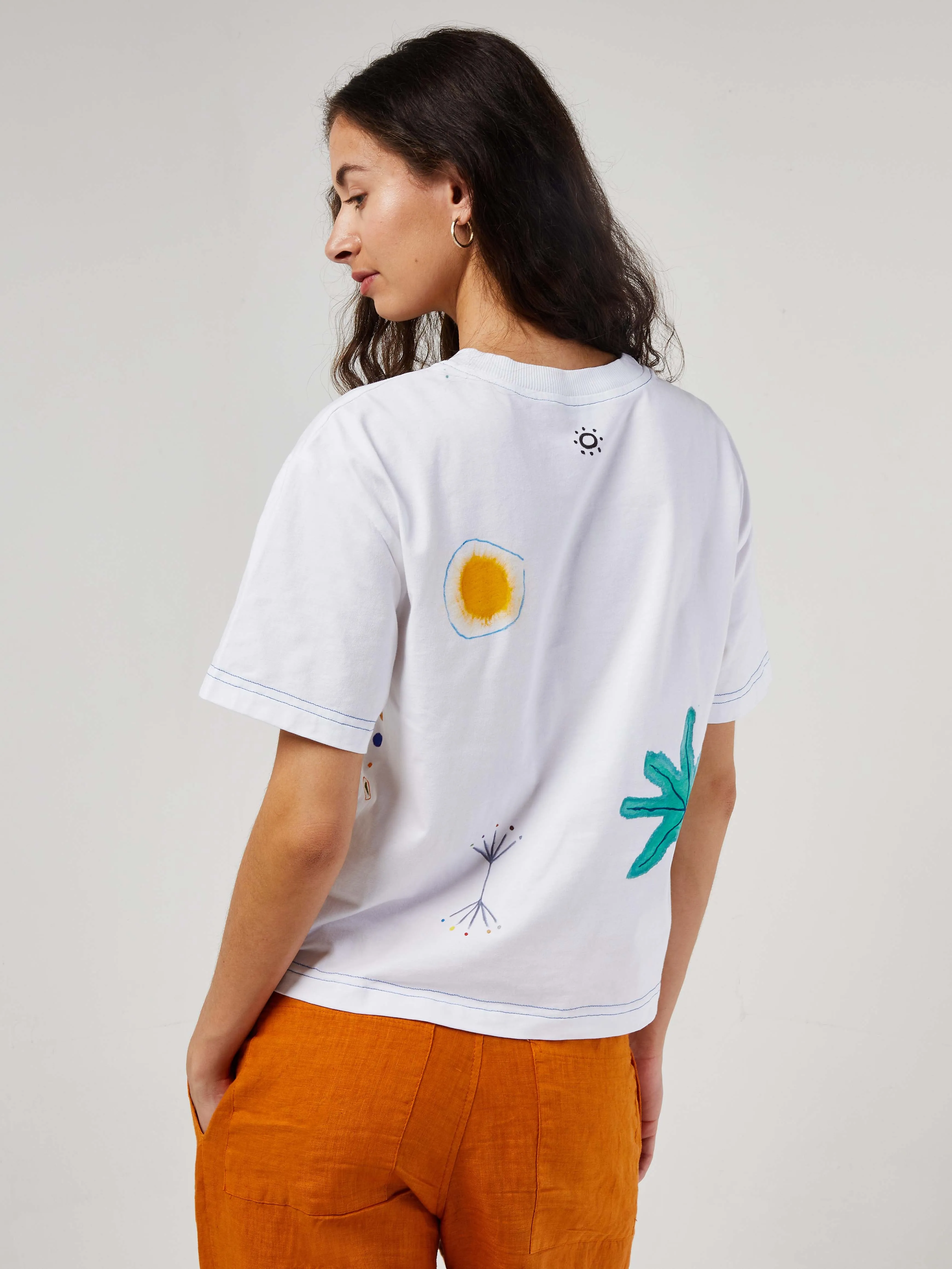 Helios Hand-Painted T-Shirt sold by Blue Nude product image thumbnail 4