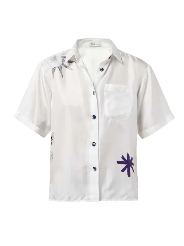 Isalos Silk Button-Up Shirt sold by Blue Nude