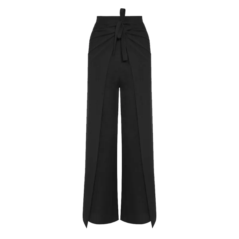 Casa Tie Wrap Pant in Ink Black sold by Blue Nude