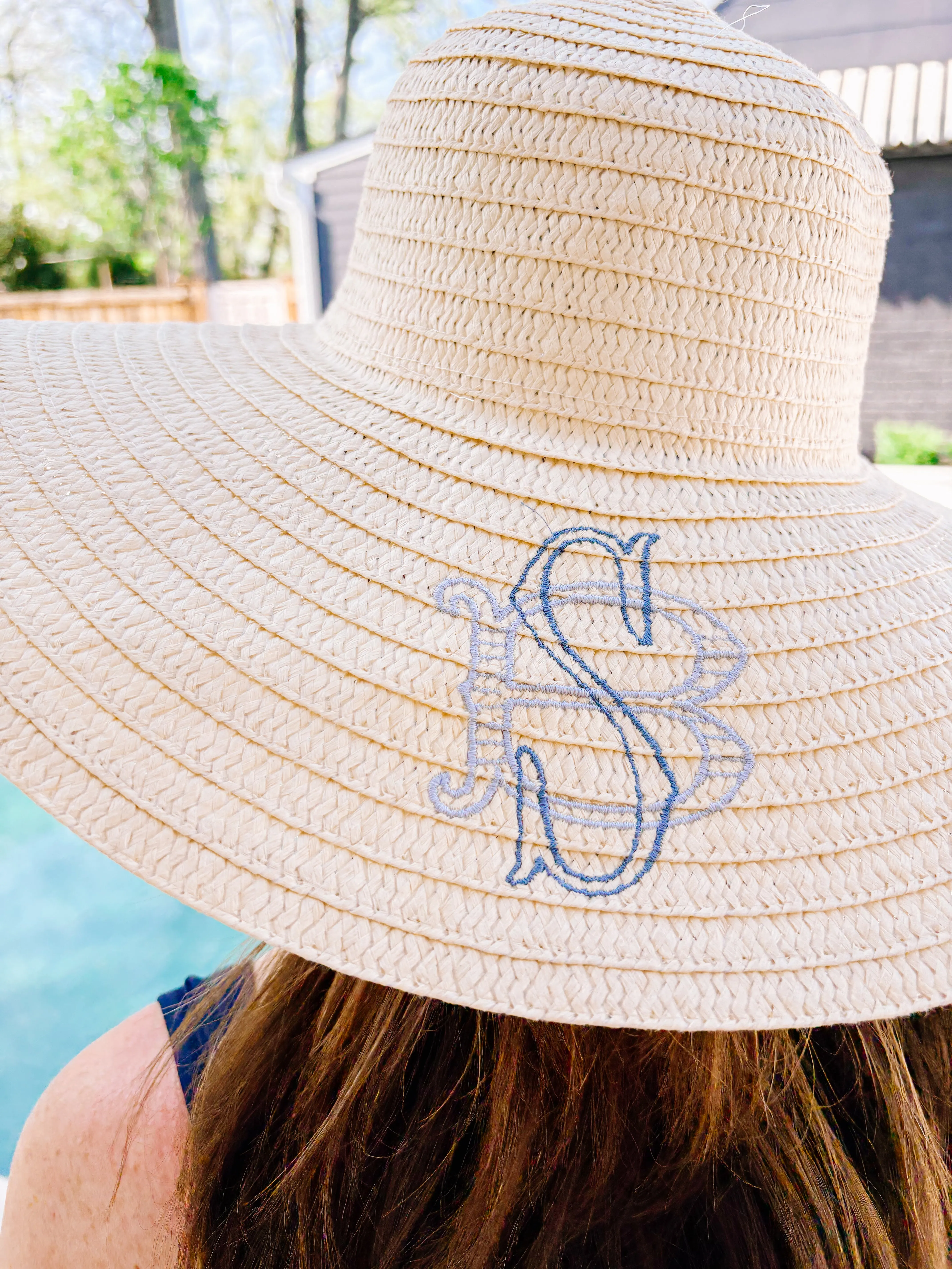 Monogrammed Sun Hat sold by Brakefields product image thumbnail 5