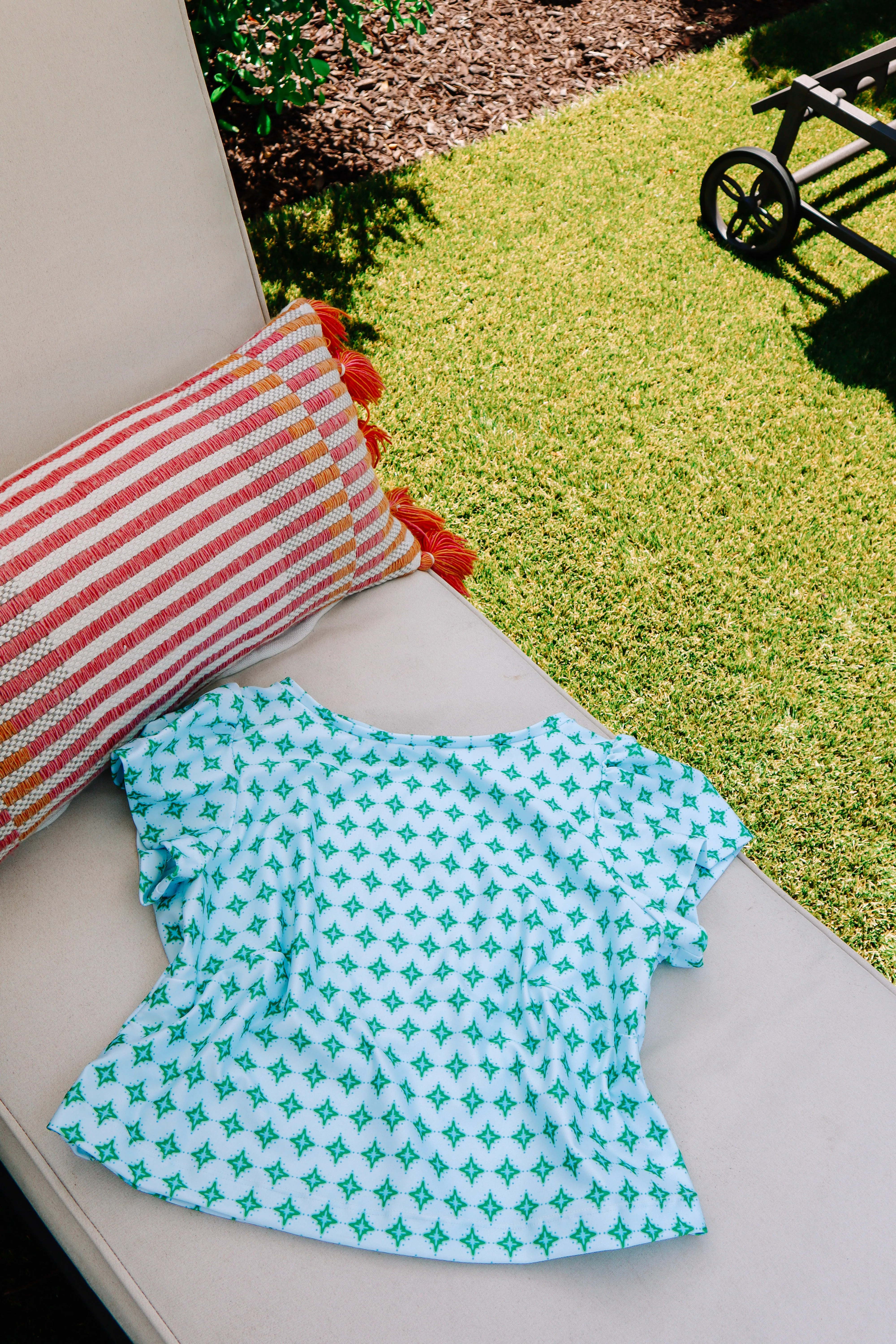 Holly Crop Top - Green Star sold by Brakefields