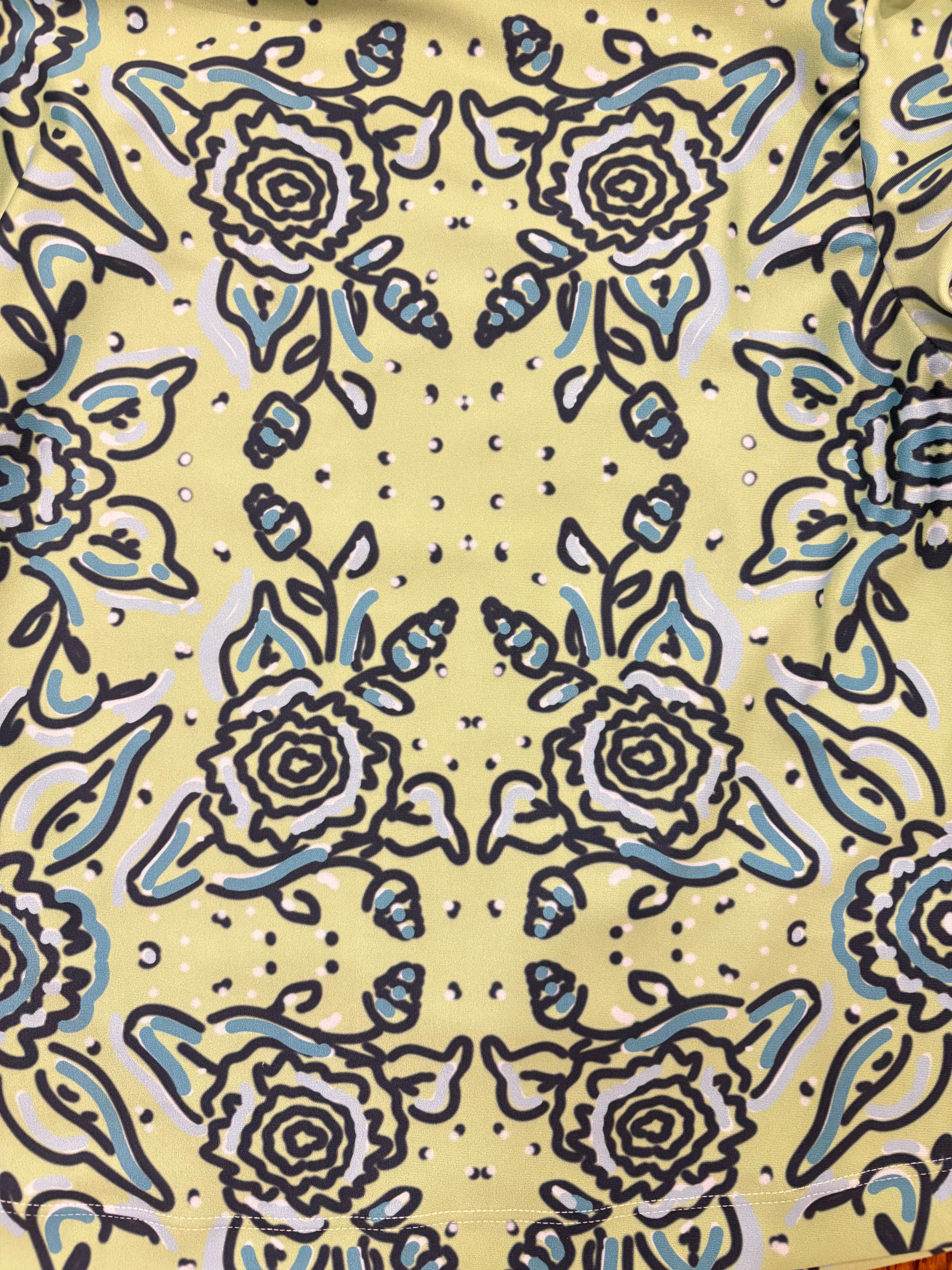Holly Top - Blue Floral sold by Brakefields