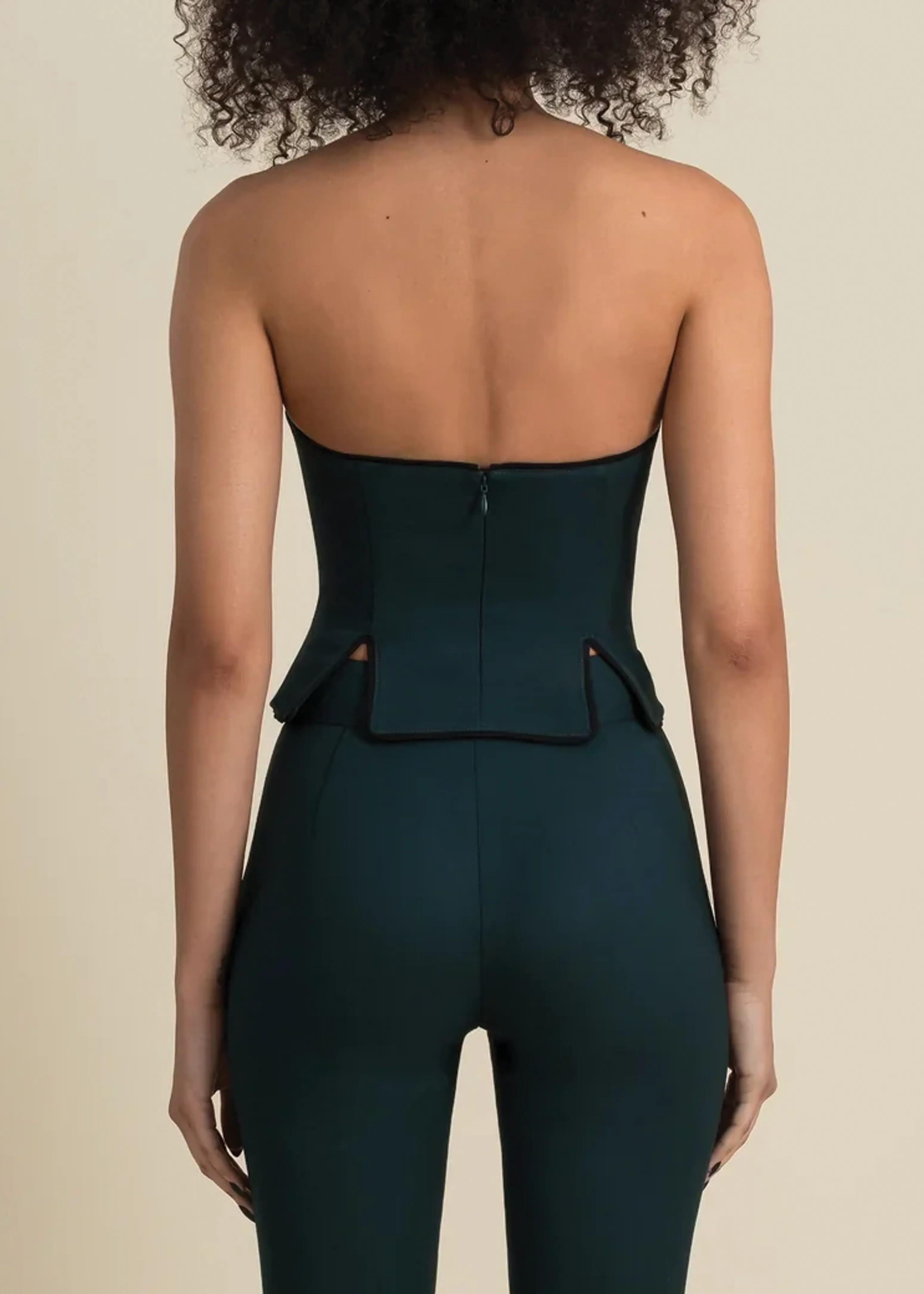 Helix Top in Emerald & Black sold by Contessa Mills product image thumbnail 3