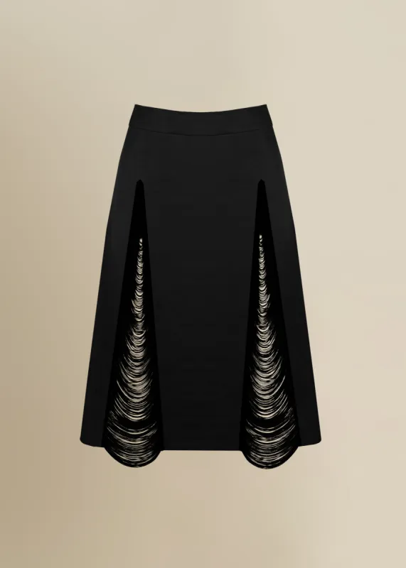 Madeleine Skirt in Black sold by Contessa Mills