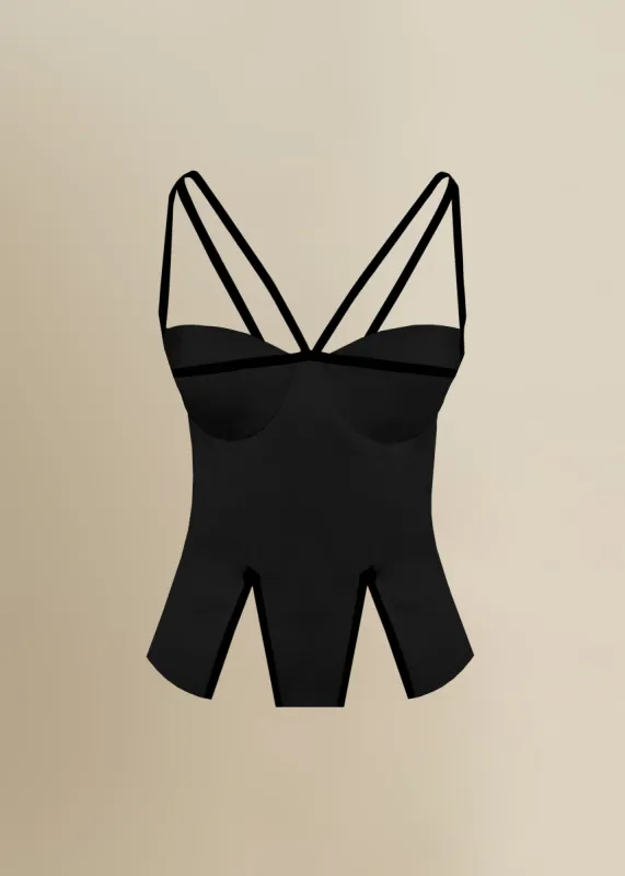 Madeleine Top in Black sold by Contessa Mills