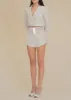 Morgaine Linen Blazer in Beige sold by Contessa Mills