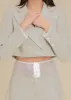 Morgaine Linen Blazer in Beige sold by Contessa Mills