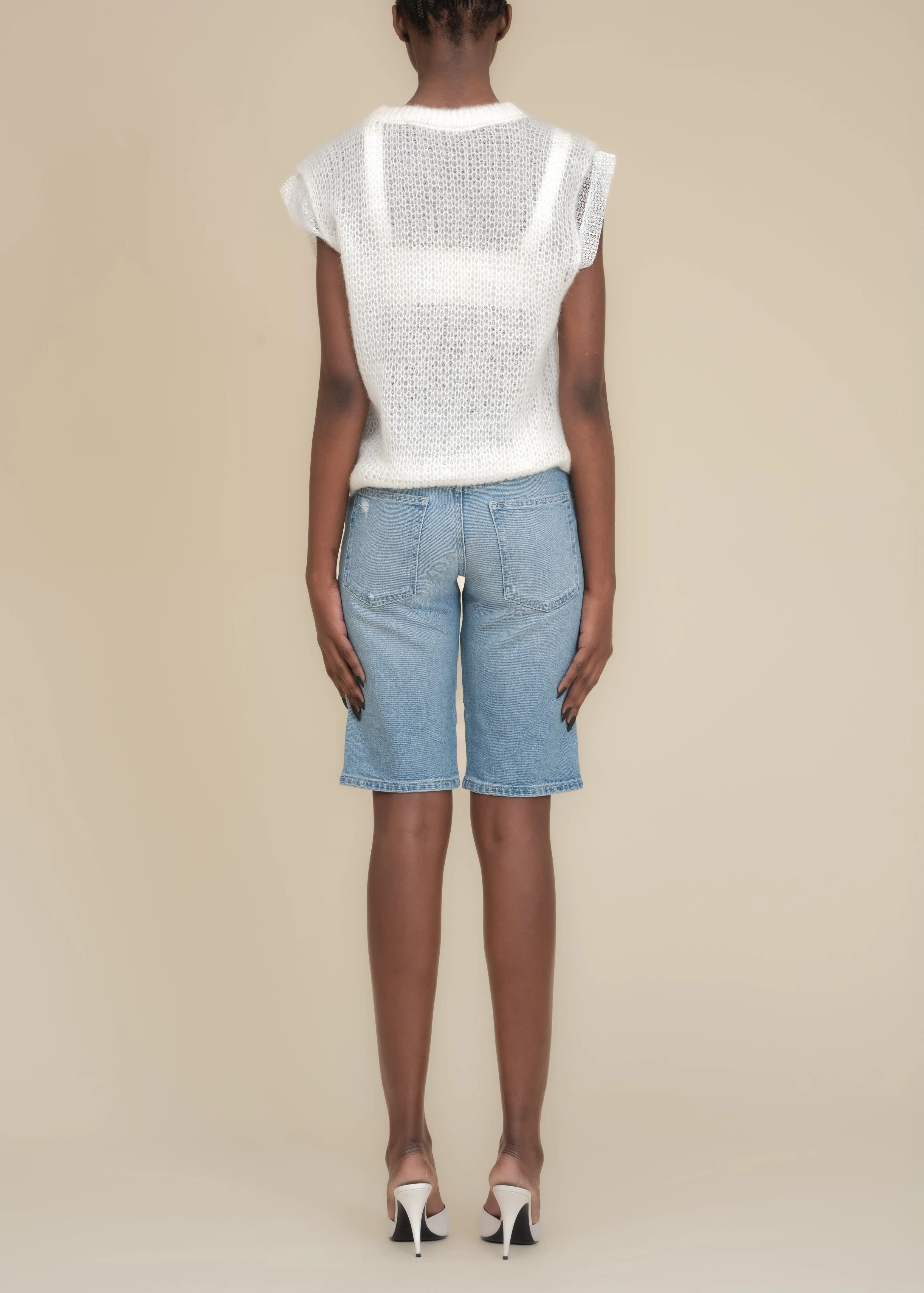 Arcana Jean Short in Indigo sold by Contessa Mills product image thumbnail 4
