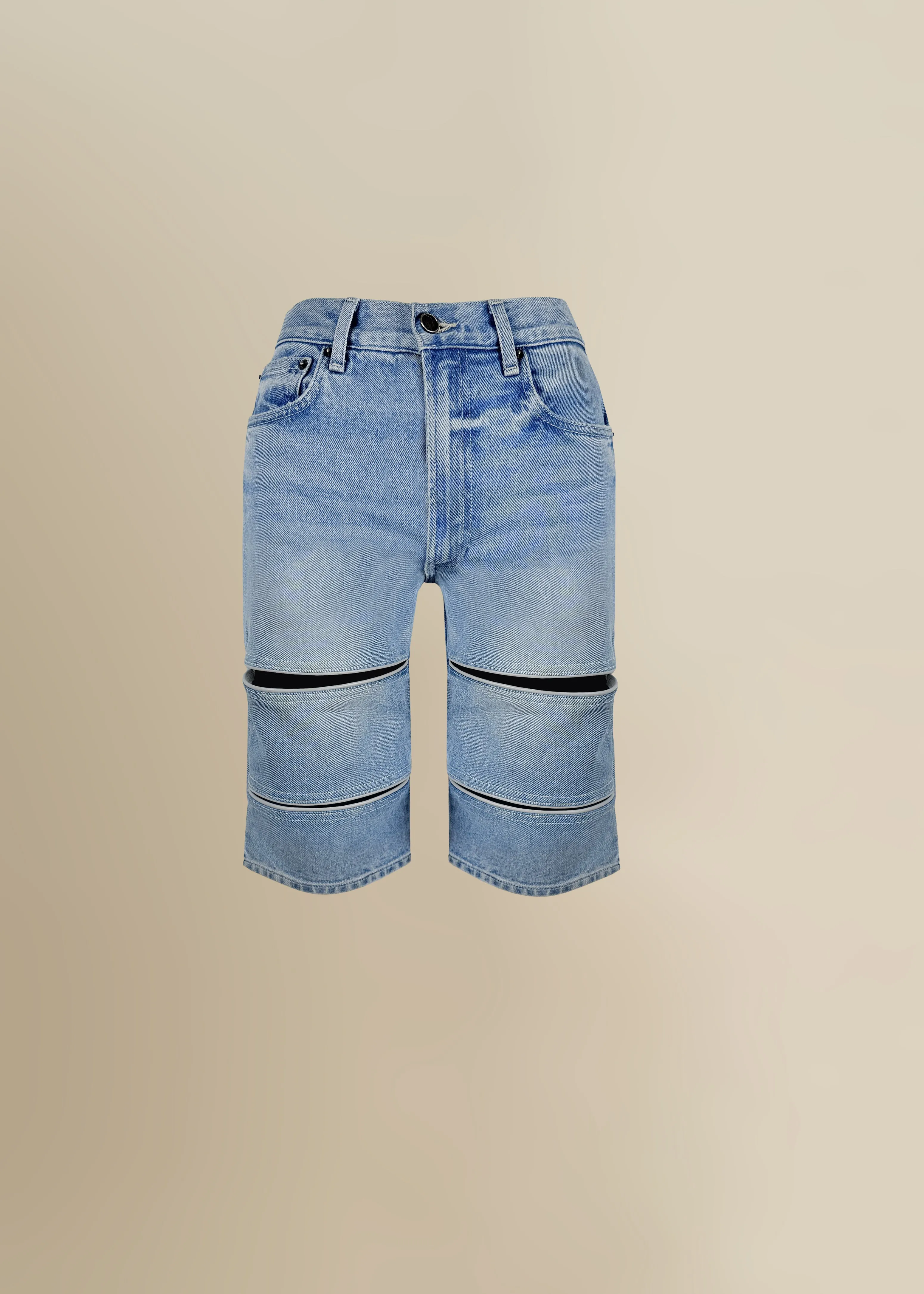 Arcana Jean Short in Indigo sold by Contessa Mills