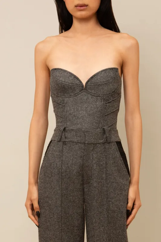 Aconitum Corset in Grey sold by Contessa Mills