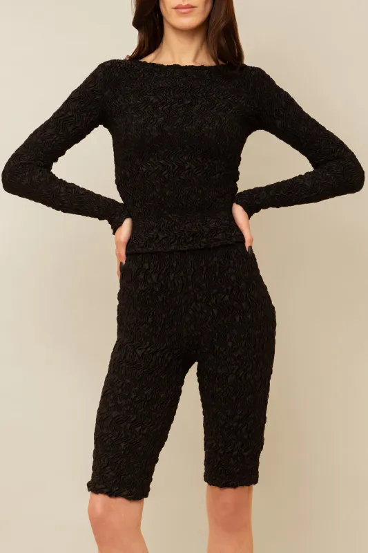 Long Sleeved Blair T-Shirt in Black sold by Contessa Mills