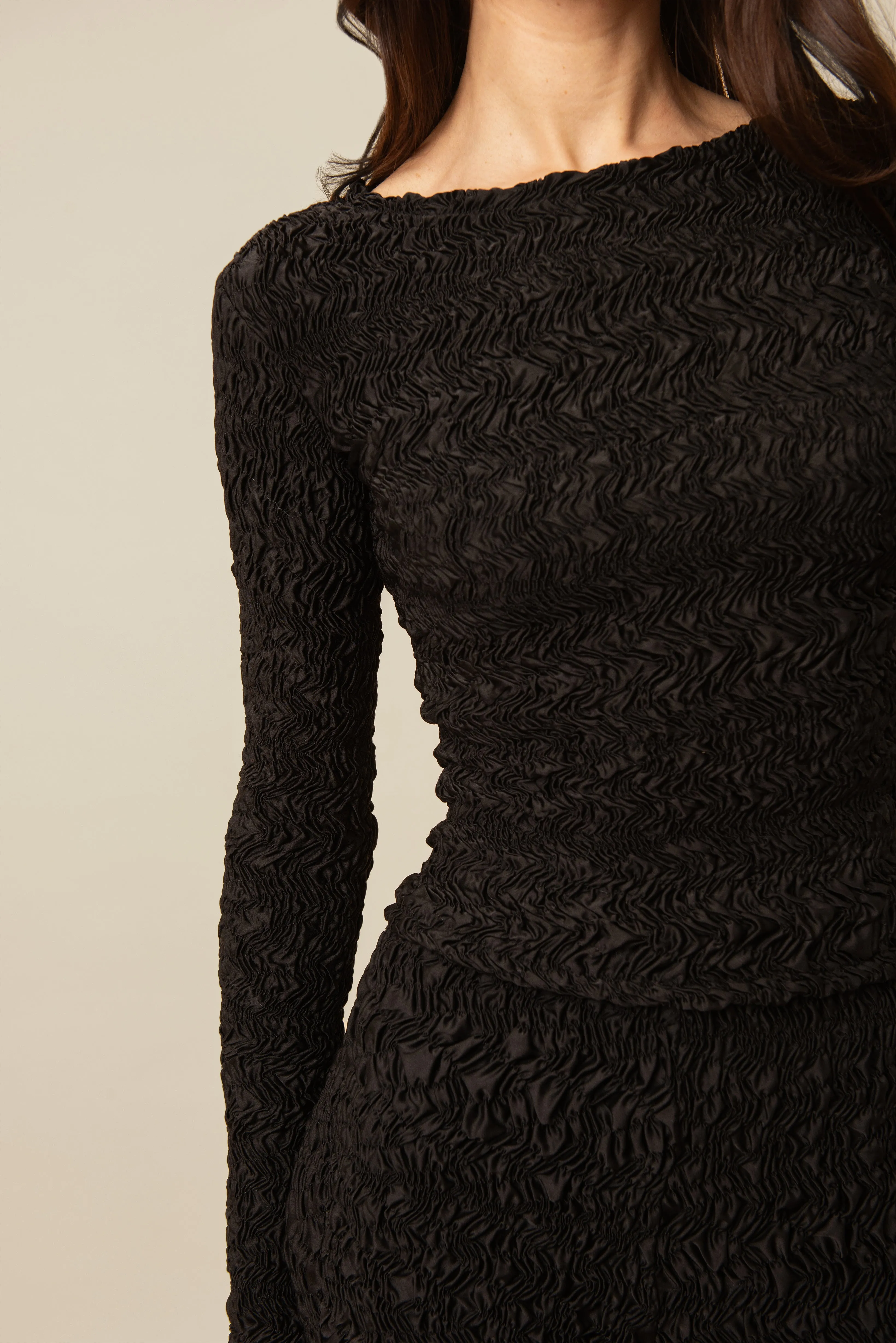 Long Sleeved Blair T-Shirt in Black sold by Contessa Mills product image thumbnail 5