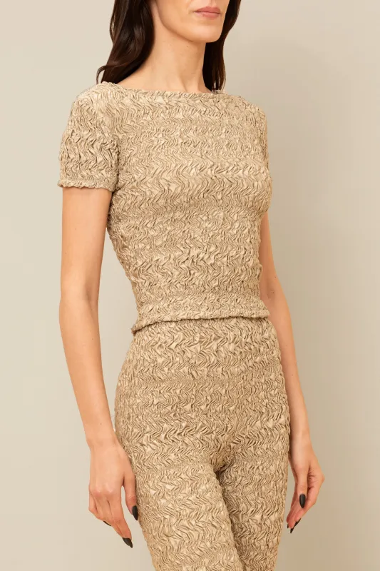 Blair T-Shirt in Dark Champagne sold by Contessa Mills