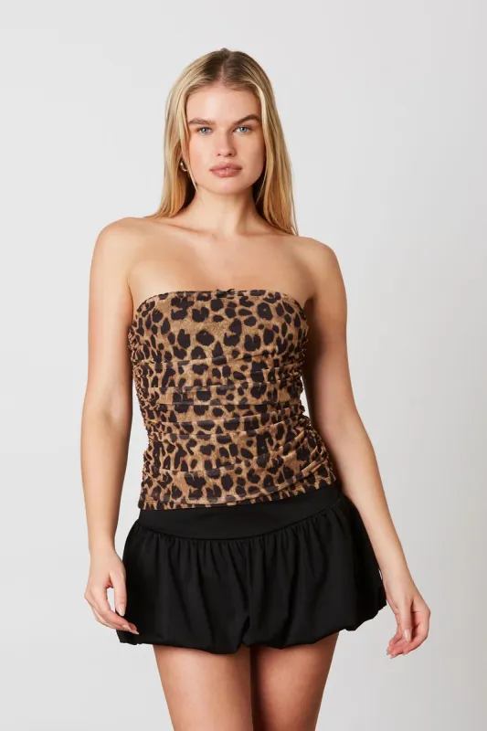 Mesh Leopard Tube Top sold by Cotton Candy LA