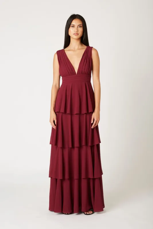 Plunging Tiered Gown sold by Cotton Candy LA