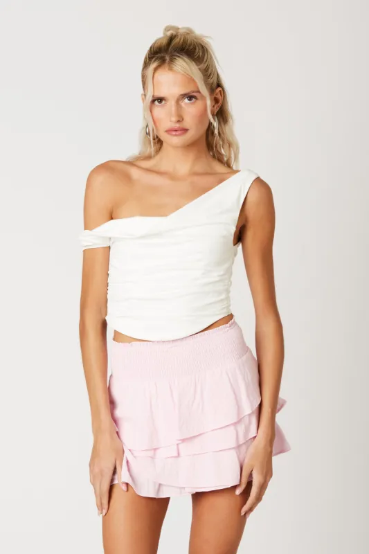 Asymmetrical Cropped Knit Top sold by Cotton Candy LA