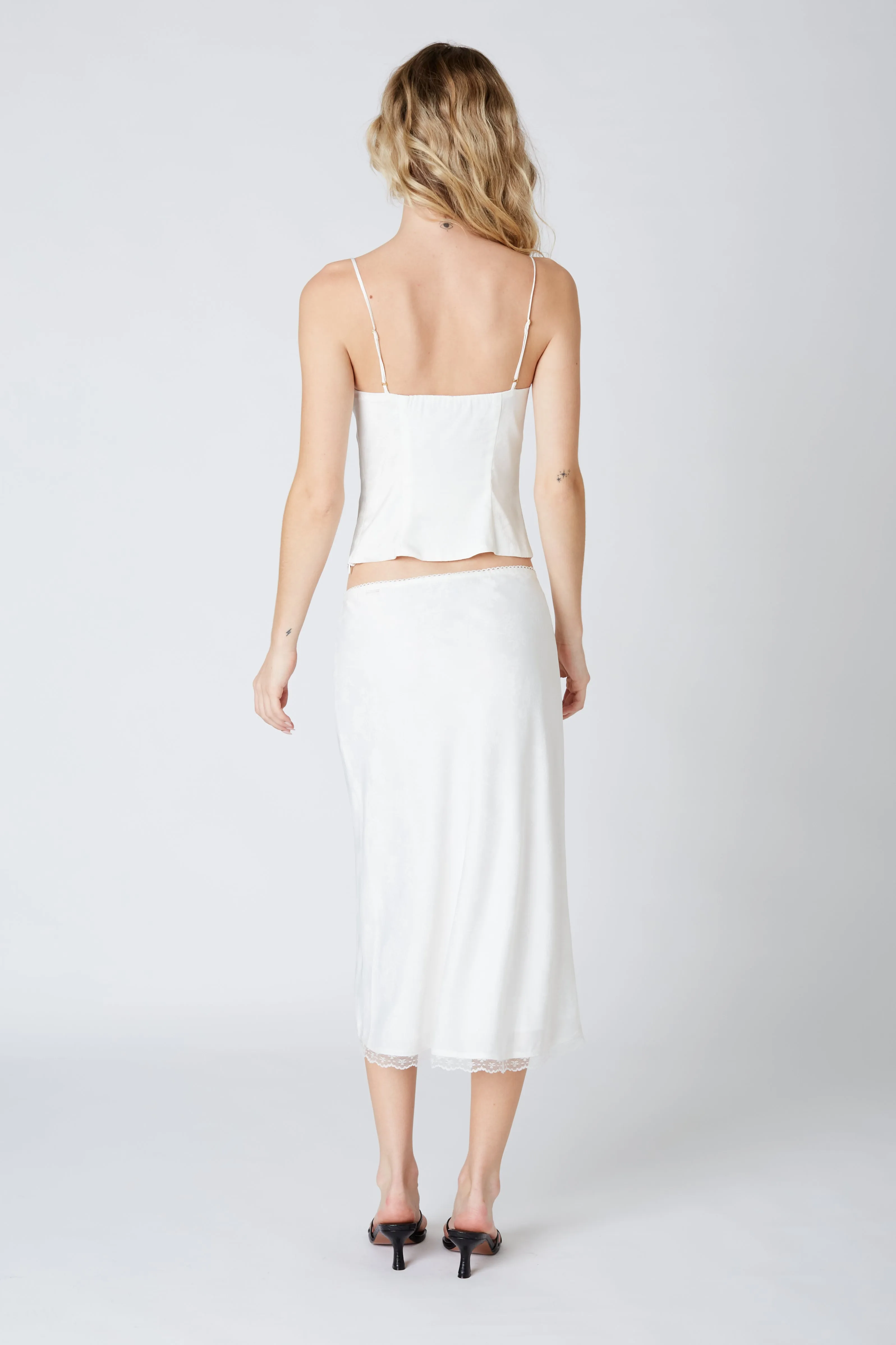 Printed Satin Midi Skirt sold by Cotton Candy LA product image thumbnail 5