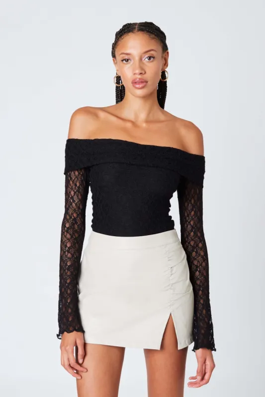 Mini Leather Skirt sold by Cotton Candy LA