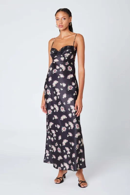 Corset Floral Maxi Dress sold by Cotton Candy LA