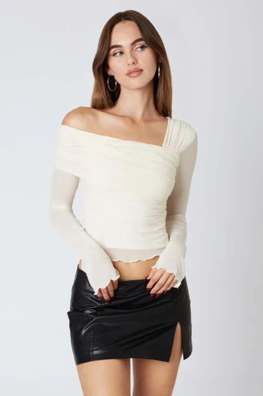 Asymmetrical Long Sleeve Top made by Cotton Candy LA