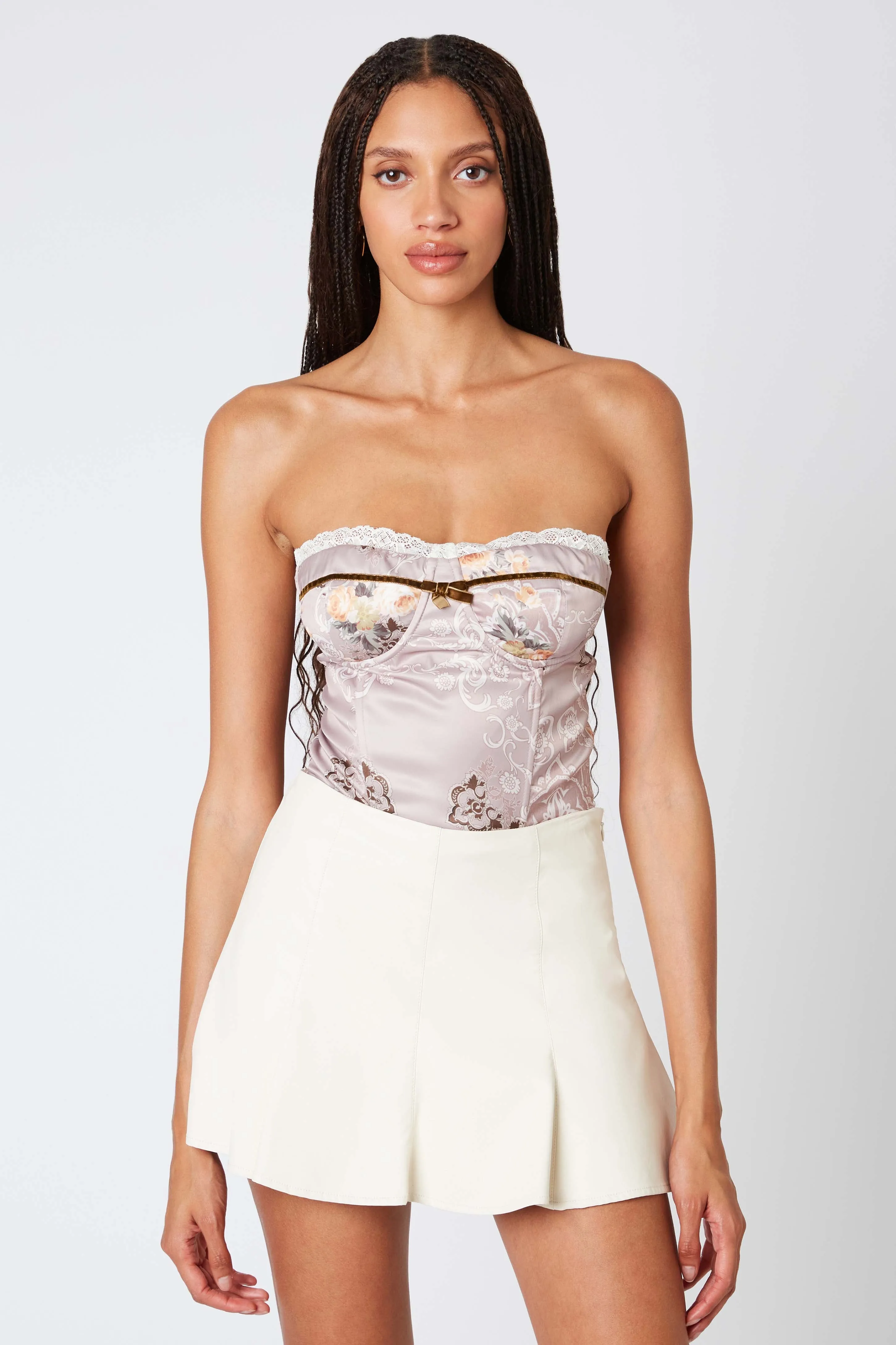Strapless Satin Corset sold by Cotton Candy LA product image thumbnail 2